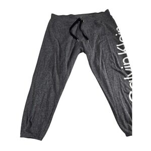 Calvin Klein Performance Men's Gray Logo Jogger Sweatpants‎ Size Large